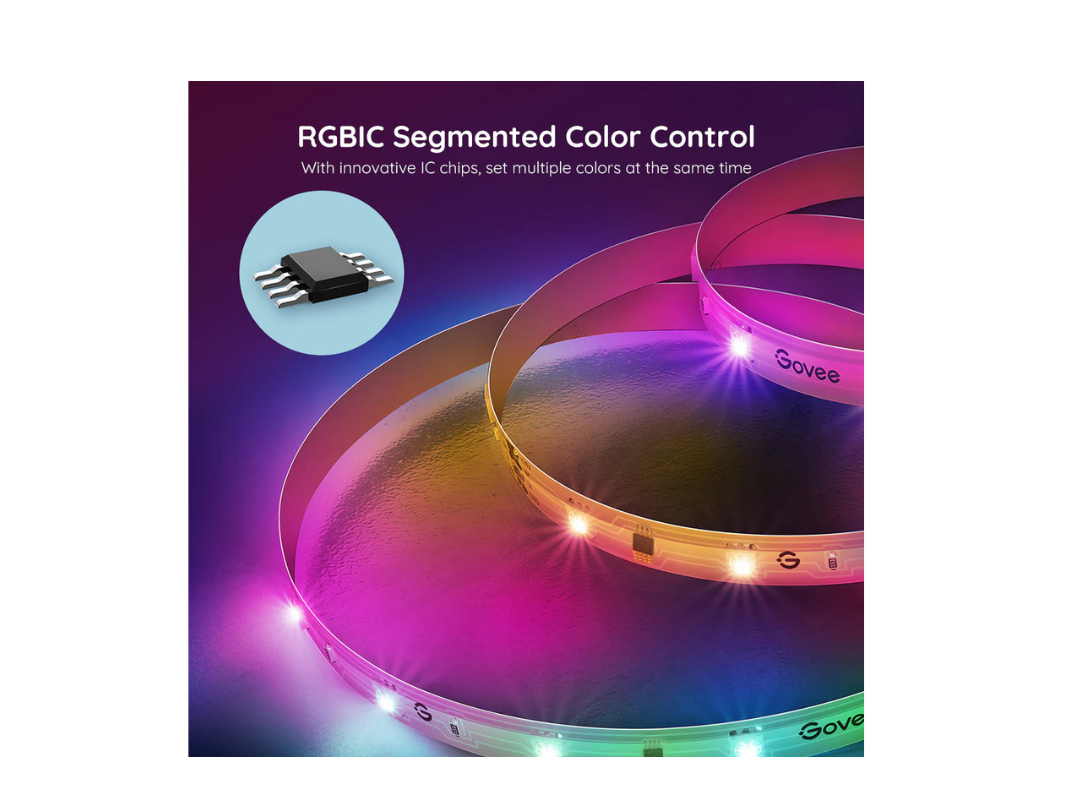 Govee RGBIC Basic Wi-Fi + Bluetooth LED Strip Lights - 10m (Single Roll) Govee RGBIC Basic Wi-Fi + Bluetooth LED Strip Lights - 10m (Single Roll)